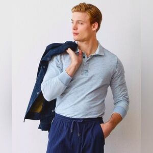 Todd Snyder Light Blue Long Sleeve Tee